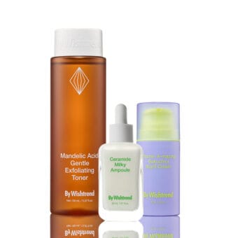 Tratamiento antienvejecimiento Tónico Exfoliante, Serum péptidos y Crema nocturna-con retinal y Bakuchiol, By Wishtrend