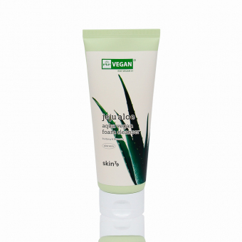 Limpiador acuoso en espuma skin79 Jeju Aloe vegan 150 ml